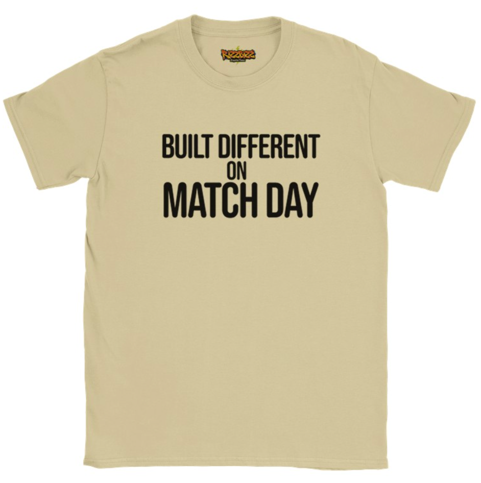 Built Different Football T-Shirt, Funny Football Tee, Sunday League Shirt, Grassroots Football Top, Match Day Shirt, Football Fan Gift