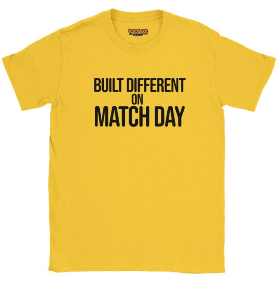 Built Different Football T-Shirt, Funny Football Tee, Sunday League Shirt, Grassroots Football Top, Match Day Shirt, Football Fan Gift