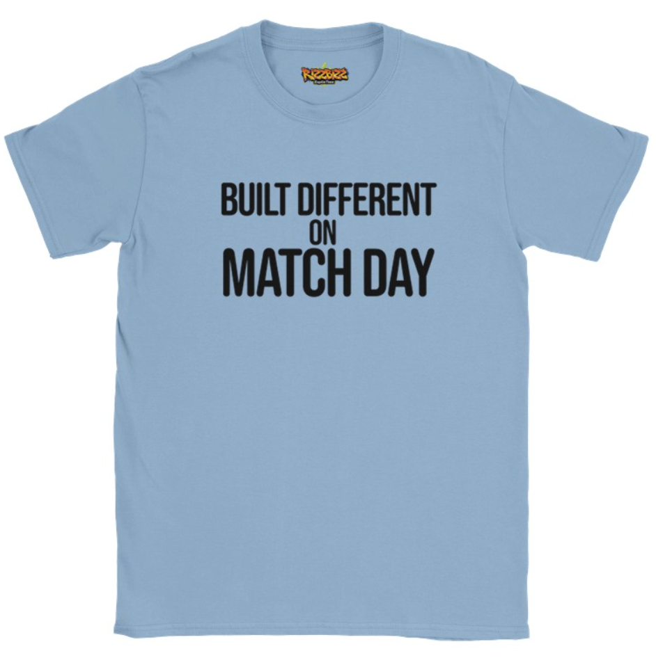 Built Different Football T-Shirt, Funny Football Tee, Sunday League Shirt, Grassroots Football Top, Match Day Shirt, Football Fan Gift