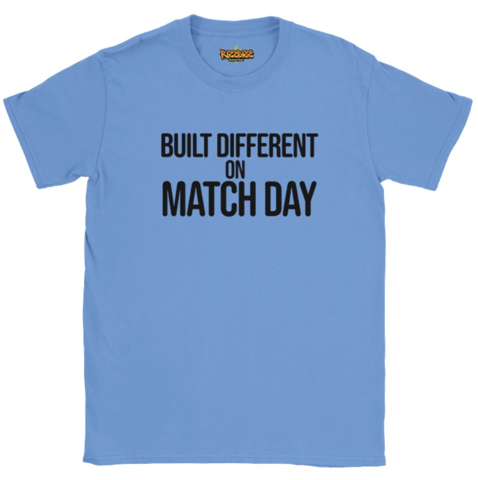 Built Different Football T-Shirt, Funny Football Tee, Sunday League Shirt, Grassroots Football Top, Match Day Shirt, Football Fan Gift