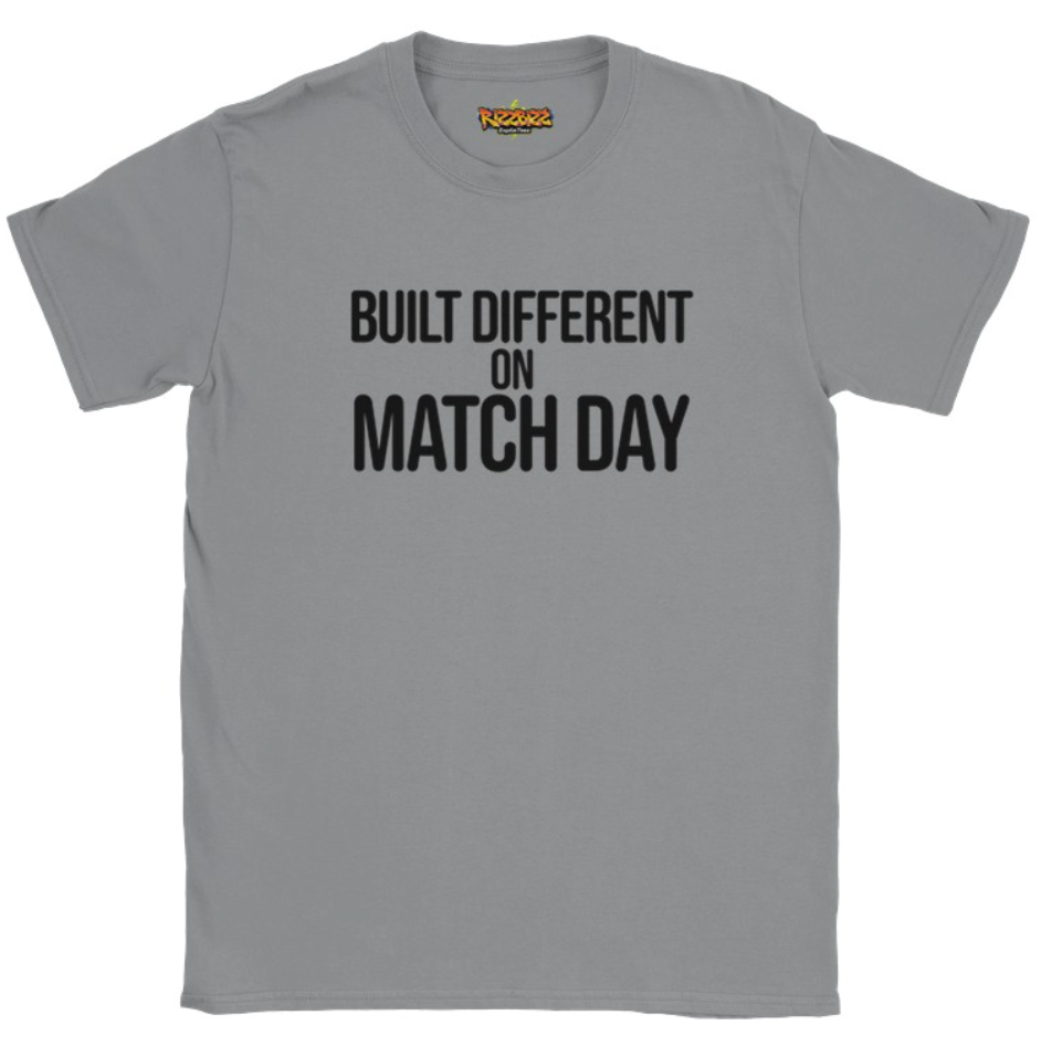 Built Different Football T-Shirt, Funny Football Tee, Sunday League Shirt, Grassroots Football Top, Match Day Shirt, Football Fan Gift