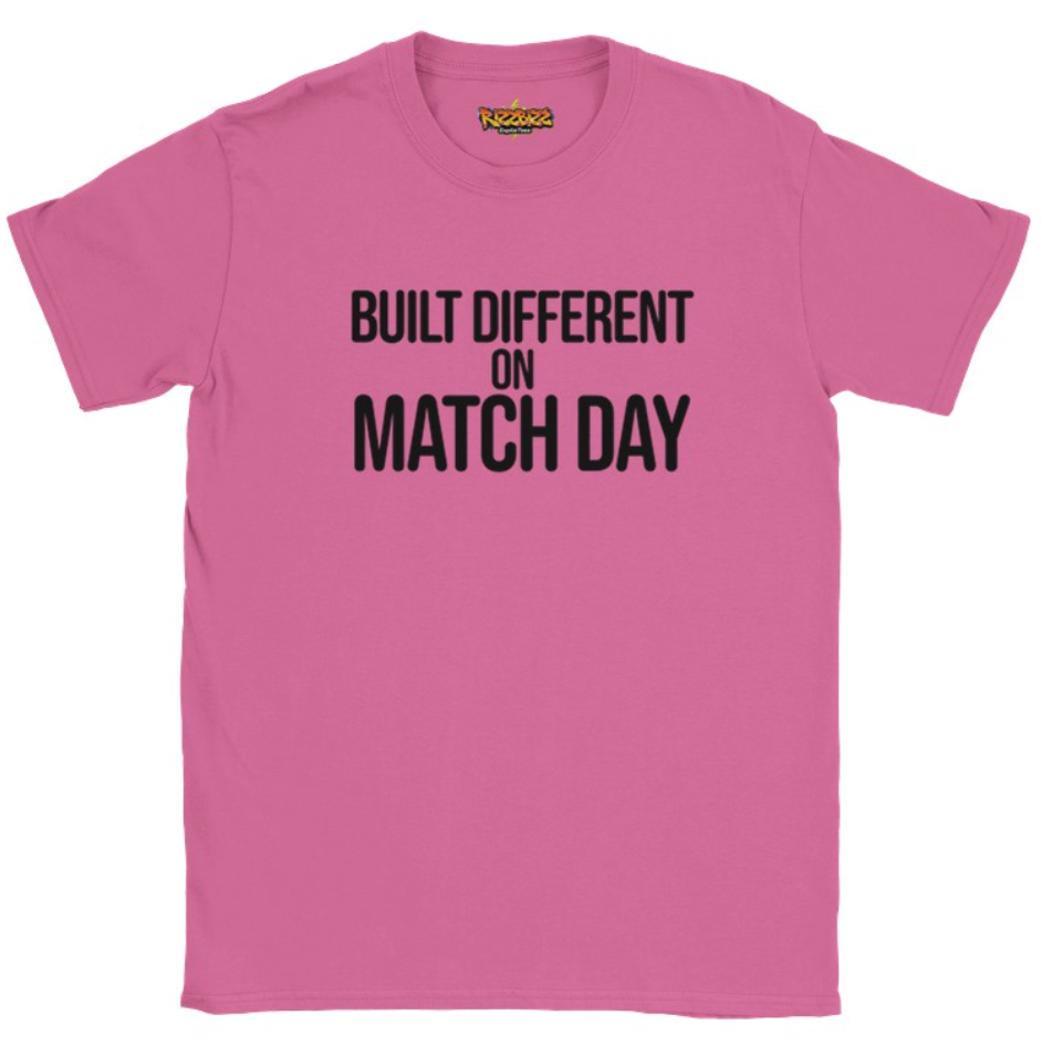 Built Different Football T-Shirt, Funny Football Tee, Sunday League Shirt, Grassroots Football Top, Match Day Shirt, Football Fan Gift