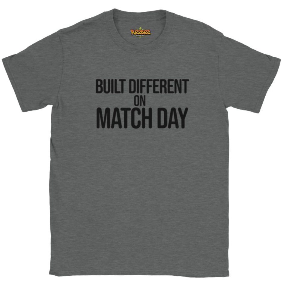 Built Different Football T-Shirt, Funny Football Tee, Sunday League Shirt, Grassroots Football Top, Match Day Shirt, Football Fan Gift