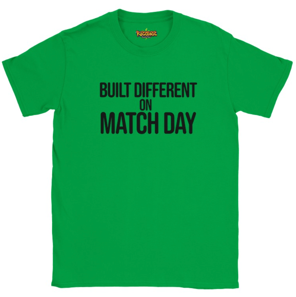 Built Different Football T-Shirt, Funny Football Tee, Sunday League Shirt, Grassroots Football Top, Match Day Shirt, Football Fan Gift