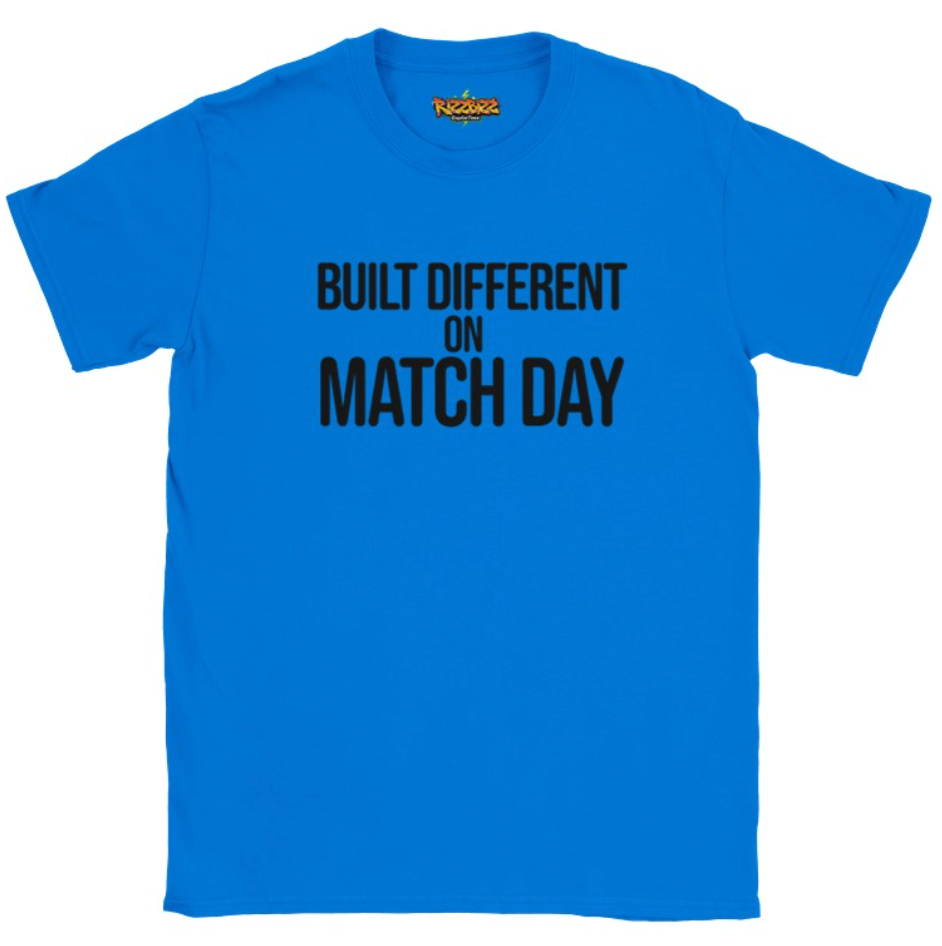Built Different Football T-Shirt, Funny Football Tee, Sunday League Shirt, Grassroots Football Top, Match Day Shirt, Football Fan Gift