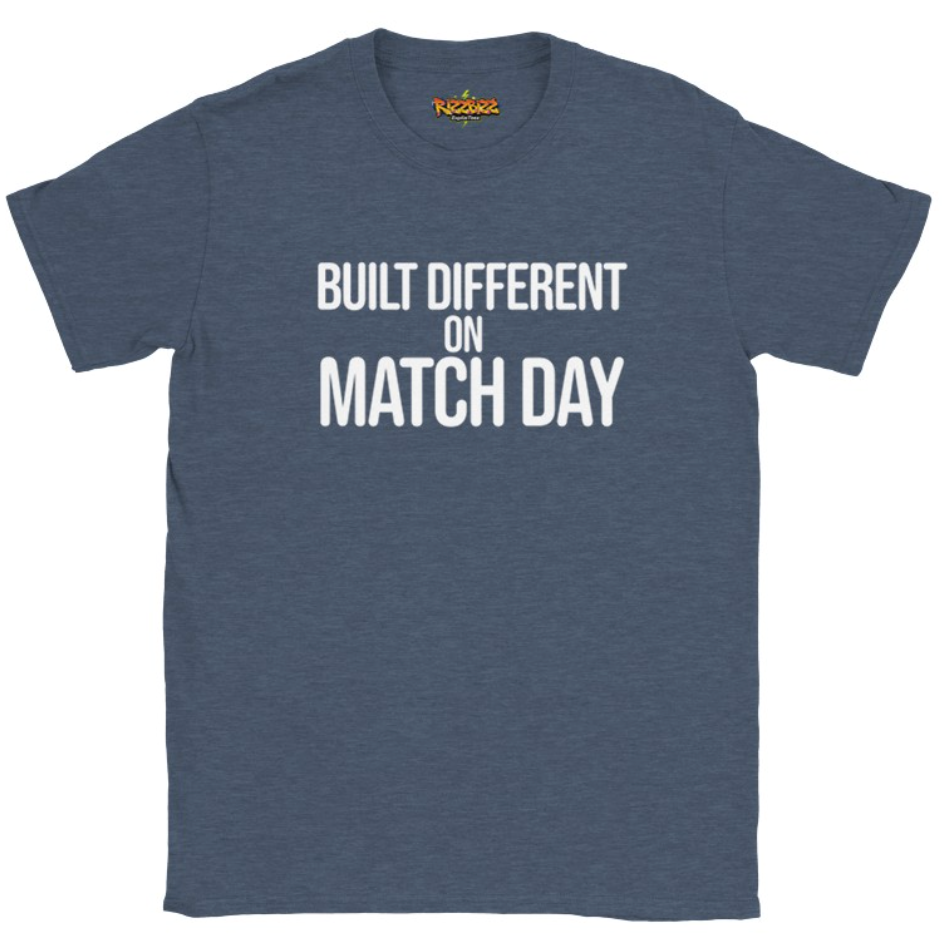 Built Different Football T-Shirt, Funny Football Tee, Sunday League Shirt, Grassroots Football Top, Match Day Shirt, Football Fan Gift