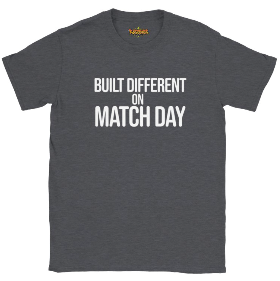 Built Different Football T-Shirt, Funny Football Tee, Sunday League Shirt, Grassroots Football Top, Match Day Shirt, Football Fan Gift
