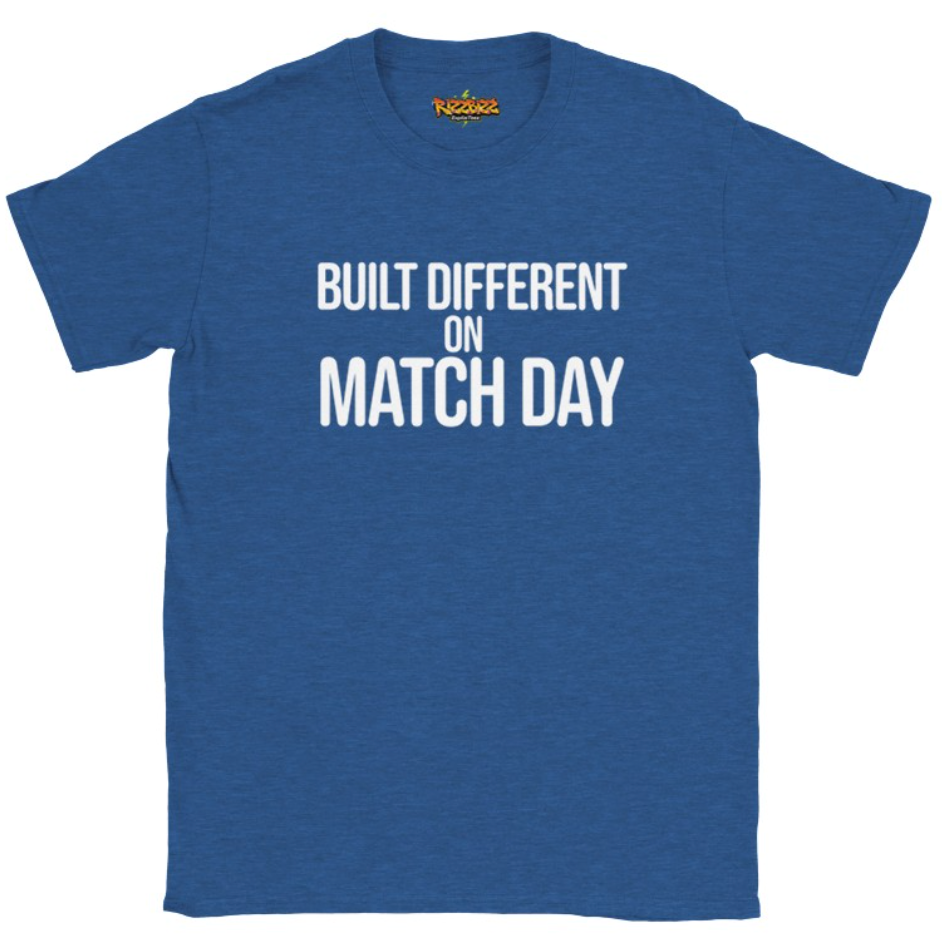 Built Different Football T-Shirt, Funny Football Tee, Sunday League Shirt, Grassroots Football Top, Match Day Shirt, Football Fan Gift