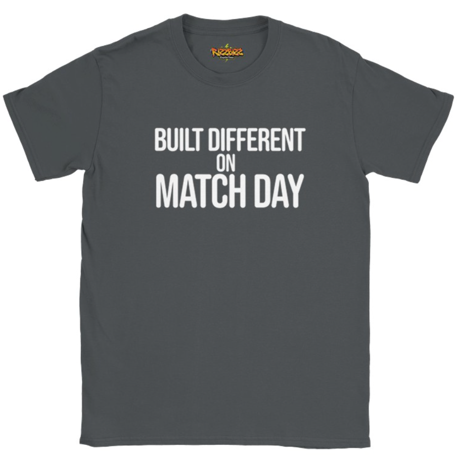 Built Different Football T-Shirt, Funny Football Tee, Sunday League Shirt, Grassroots Football Top, Match Day Shirt, Football Fan Gift