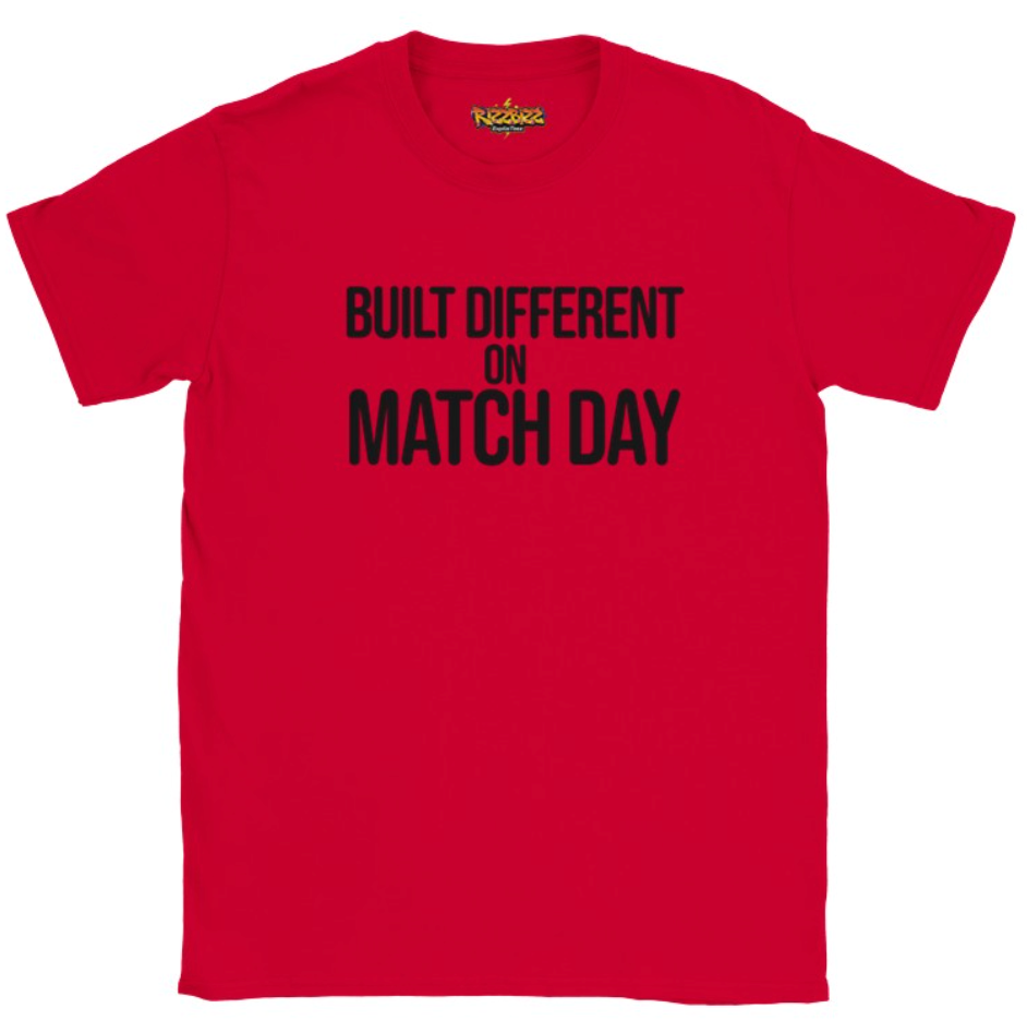 Built Different Football T-Shirt, Funny Football Tee, Sunday League Shirt, Grassroots Football Top, Match Day Shirt, Football Fan Gift