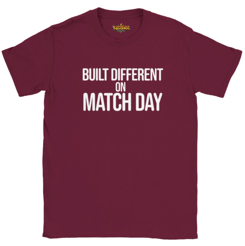 Built Different Football T-Shirt, Funny Football Tee, Sunday League Shirt, Grassroots Football Top, Match Day Shirt, Football Fan Gift