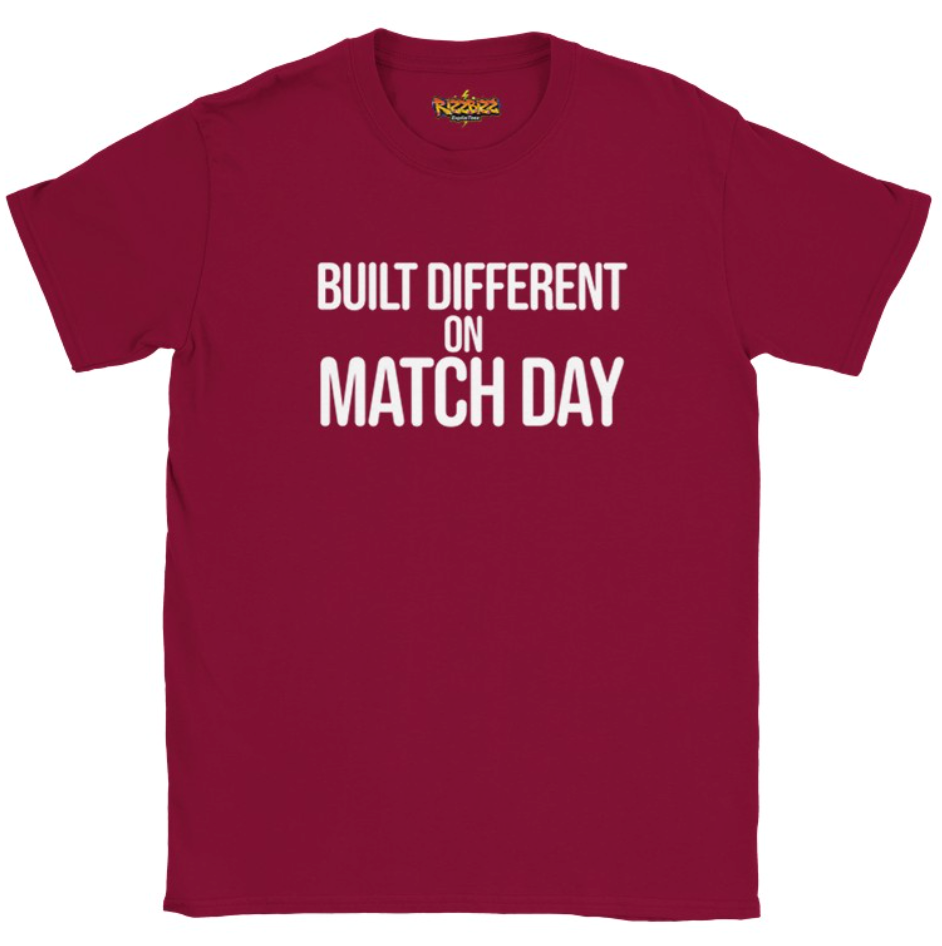 Built Different Football T-Shirt, Funny Football Tee, Sunday League Shirt, Grassroots Football Top, Match Day Shirt, Football Fan Gift