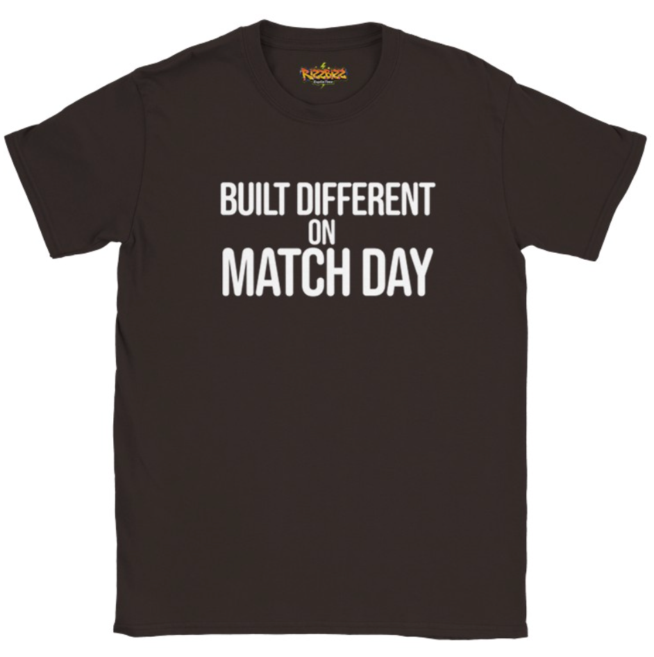 Built Different Football T-Shirt, Funny Football Tee, Sunday League Shirt, Grassroots Football Top, Match Day Shirt, Football Fan Gift