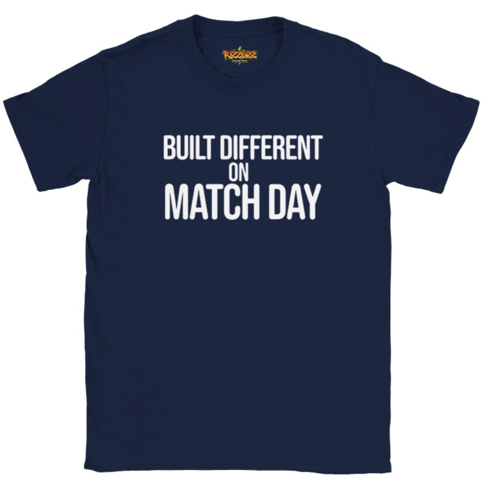 Built Different Football T-Shirt, Funny Football Tee, Sunday League Shirt, Grassroots Football Top, Match Day Shirt, Football Fan Gift
