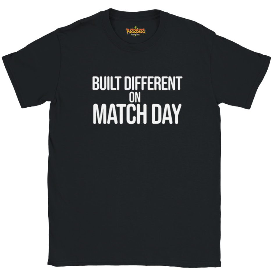 Built Different Football T-Shirt, Funny Football Tee, Sunday League Shirt, Grassroots Football Top, Match Day Shirt, Football Fan Gift