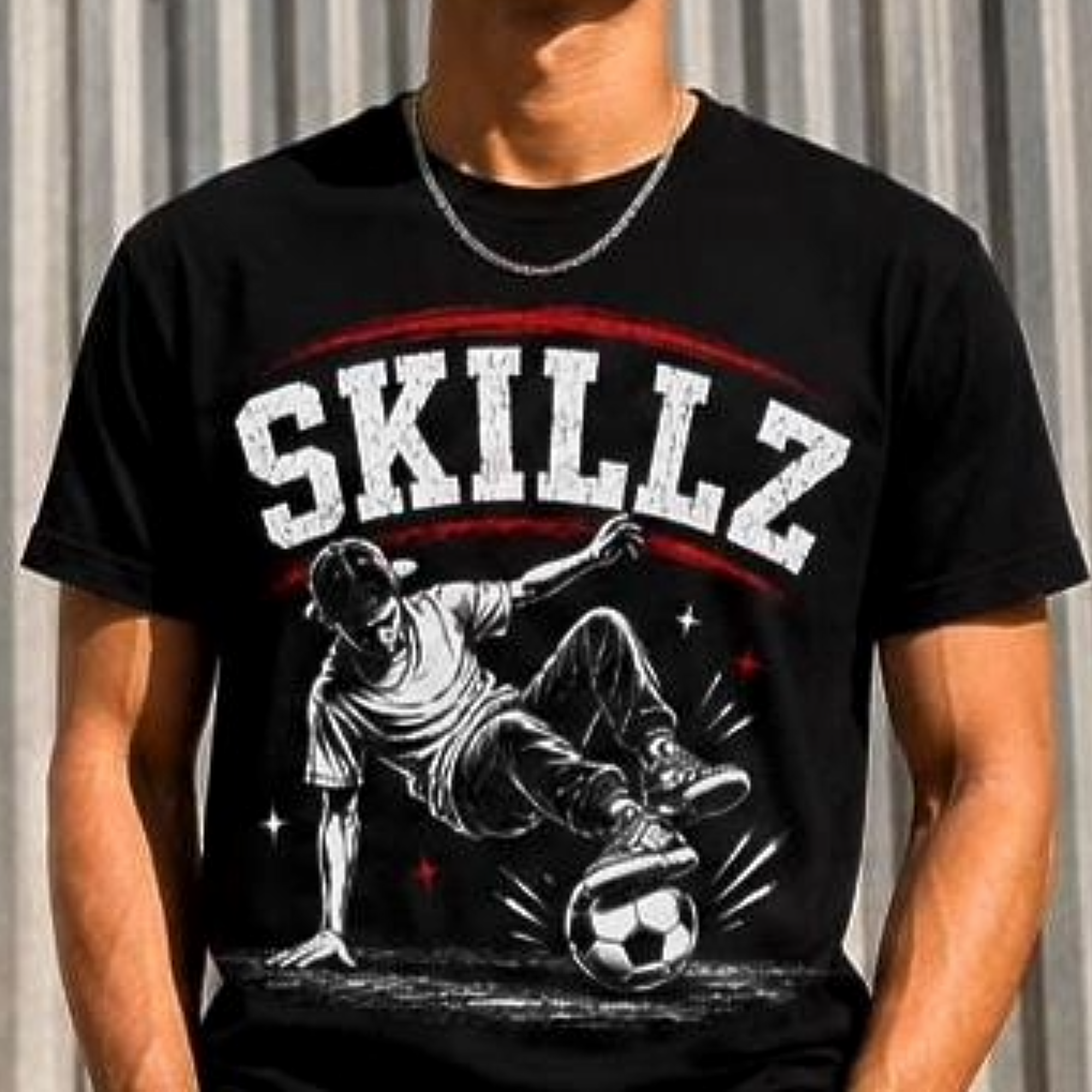 Funny Football Shirt “SKILLZ” | Street Football Tee | Skills Player T-Shirt | Soccer Freestyle Shirt | Sunday League Banter Top