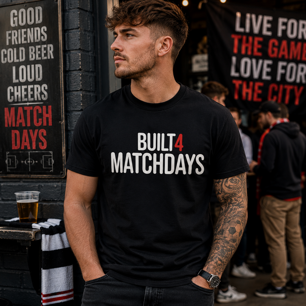 Built 4 Matchdays Shirt, Football T Shirt, Match Day Tee, Soccer Gift, Football Lover Shirt, Clothing, UK Football Tee