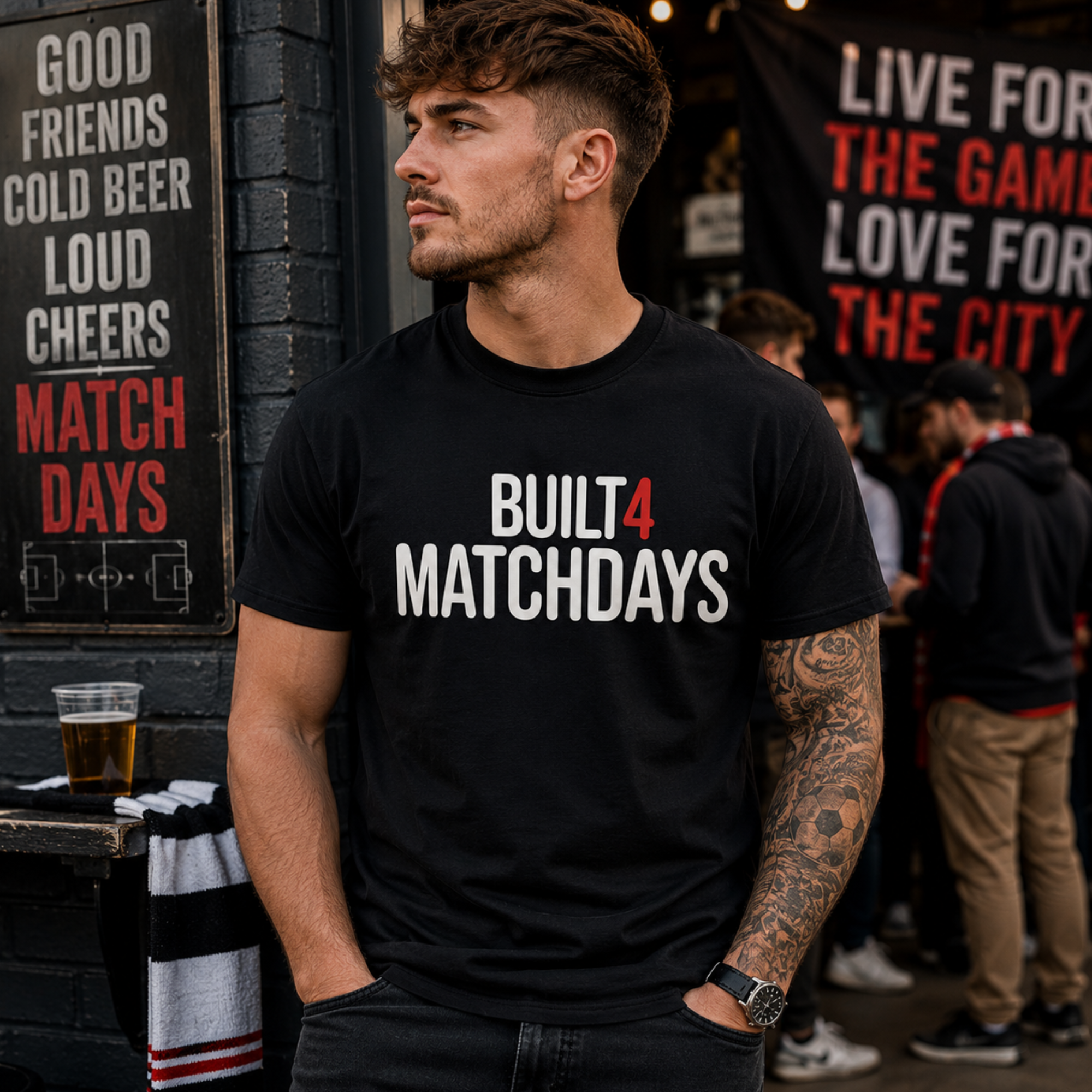 Built 4 Matchdays Shirt, Football T Shirt, Match Day Tee, Soccer Gift, Football Lover Shirt, Clothing, UK Football Tee