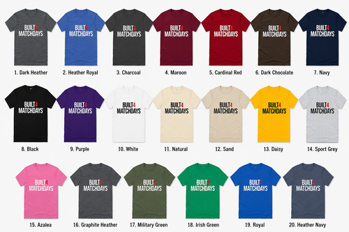 Built 4 Matchdays Shirt, Football T Shirt, Match Day Tee, Soccer Gift, Football Lover Shirt, Clothing, UK Football Tee