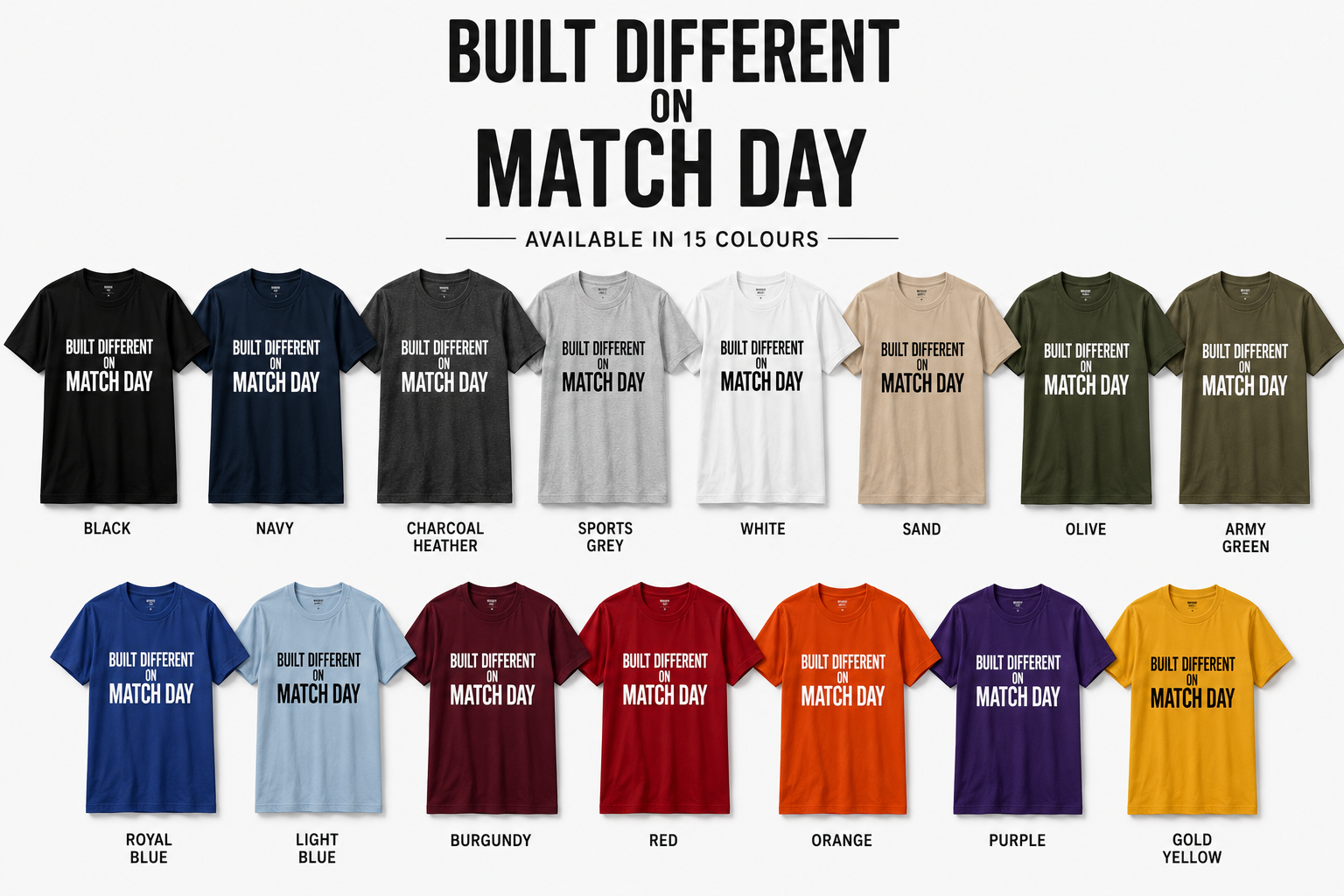 Built Different Football T-Shirt, Funny Football Tee, Sunday League Shirt, Grassroots Football Top, Match Day Shirt, Football Fan Gift