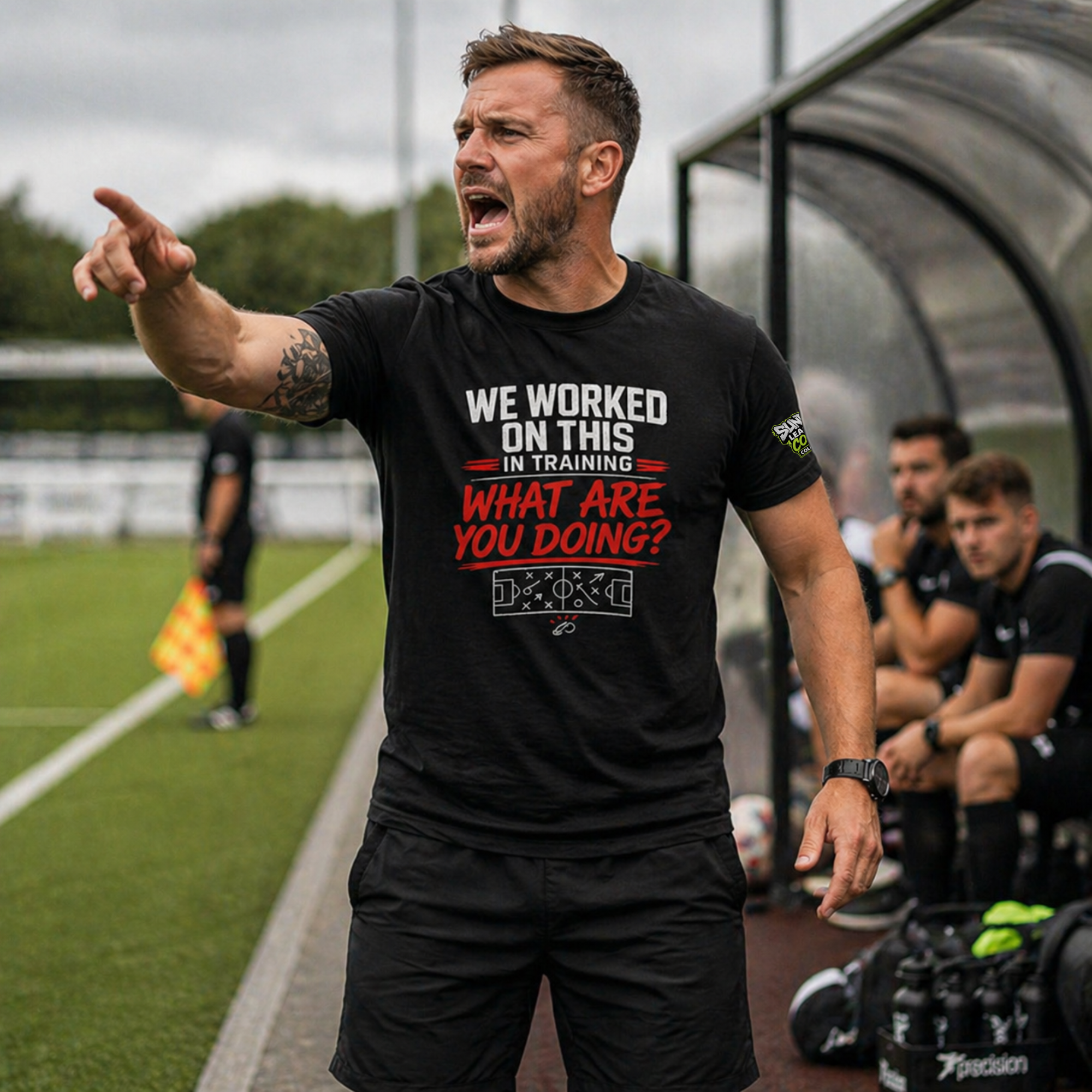 Funny Football Coach T-Shirt | Sunday League Coach Shirt | “We Worked On This In Training What Are You Doing” | Gift For Coach UK