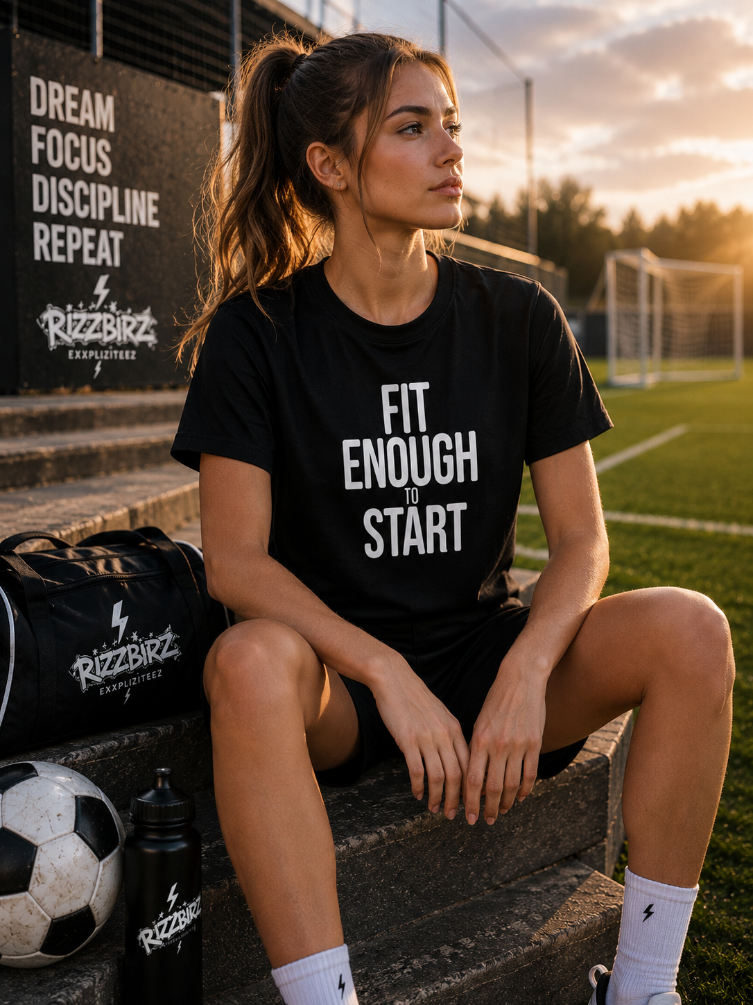 Fit Enough To Start Shirt, Football Motivation Tee, Sunday League T-Shirt, Match Day Top, Grassroots Football Shirt, Soccer Gift