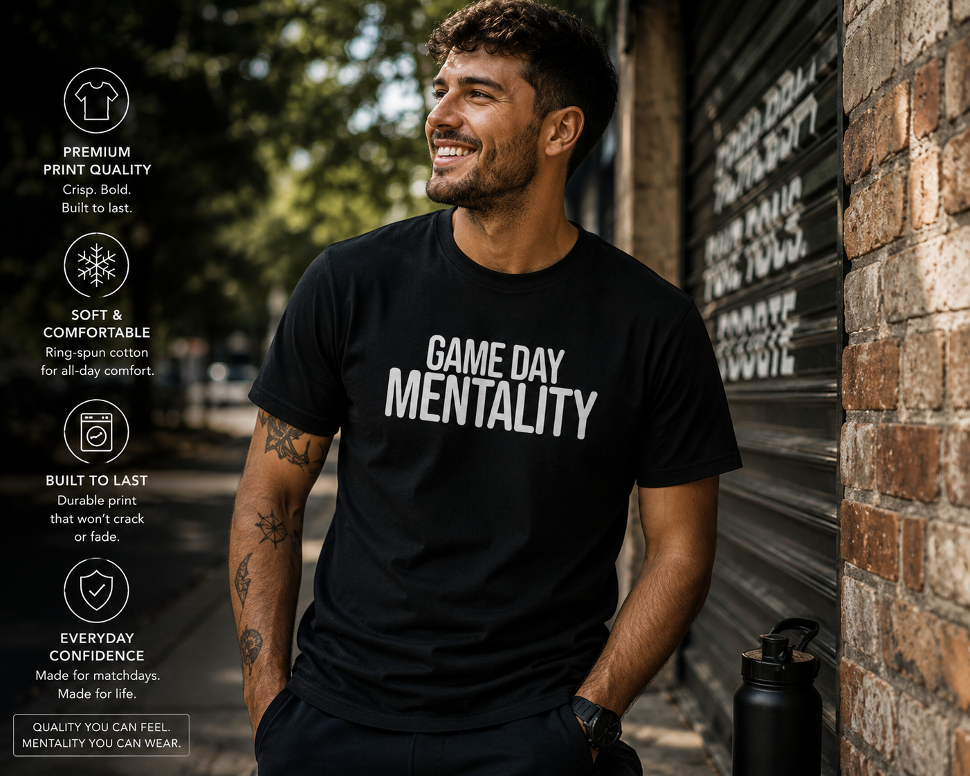 Game Day Mentality Shirt, Football T Shirt, Sunday League Tee, Football Fan Gift, Match Day Shirt, Football Lifestyle Tee, Sportsw