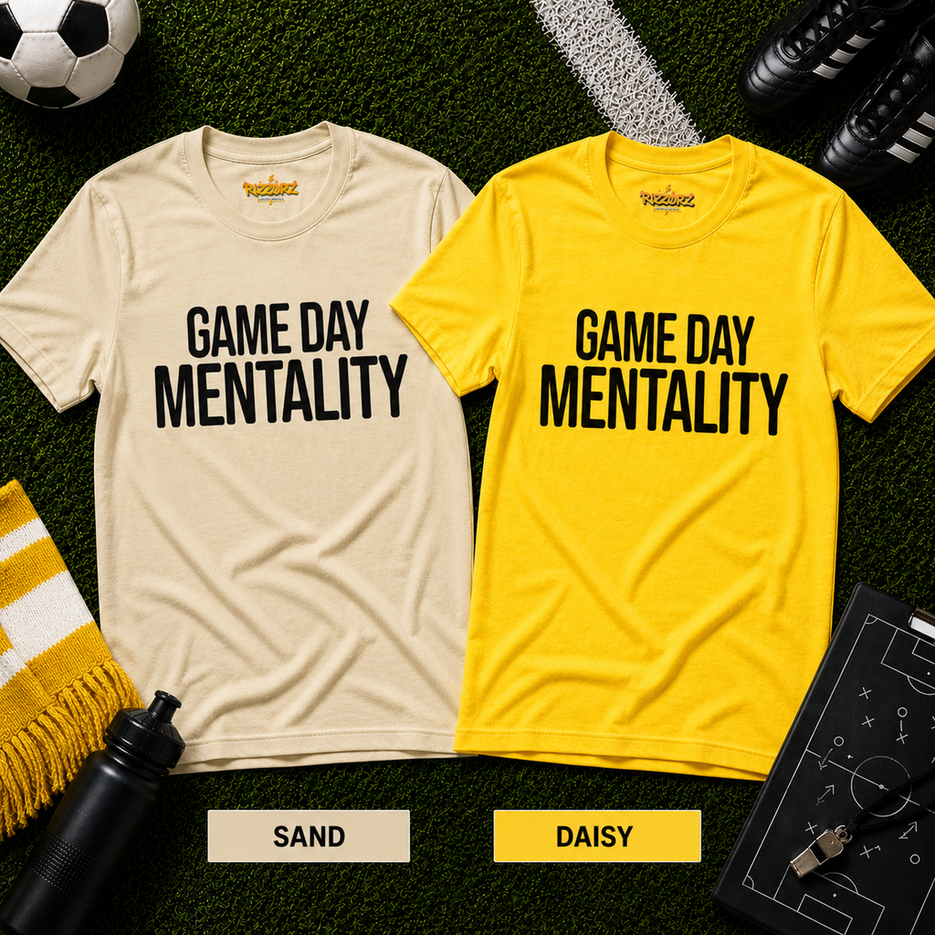 Game Day Mentality Shirt, Football T Shirt, Sunday League Tee, Football Fan Gift, Match Day Shirt, Football Lifestyle Tee, Sportsw