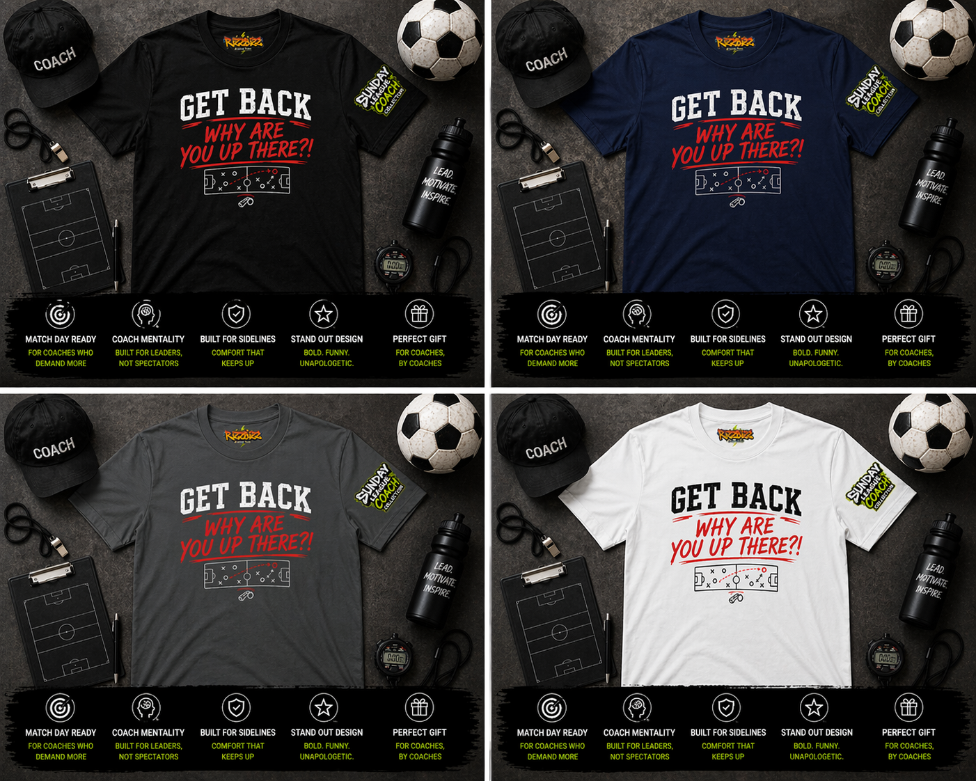 Get Back Why Are You Up There T-Shirt, Funny Football Manager Shirt, Sunday League Coach Gift, Soccer Coach Tee, Match Day Banter Top