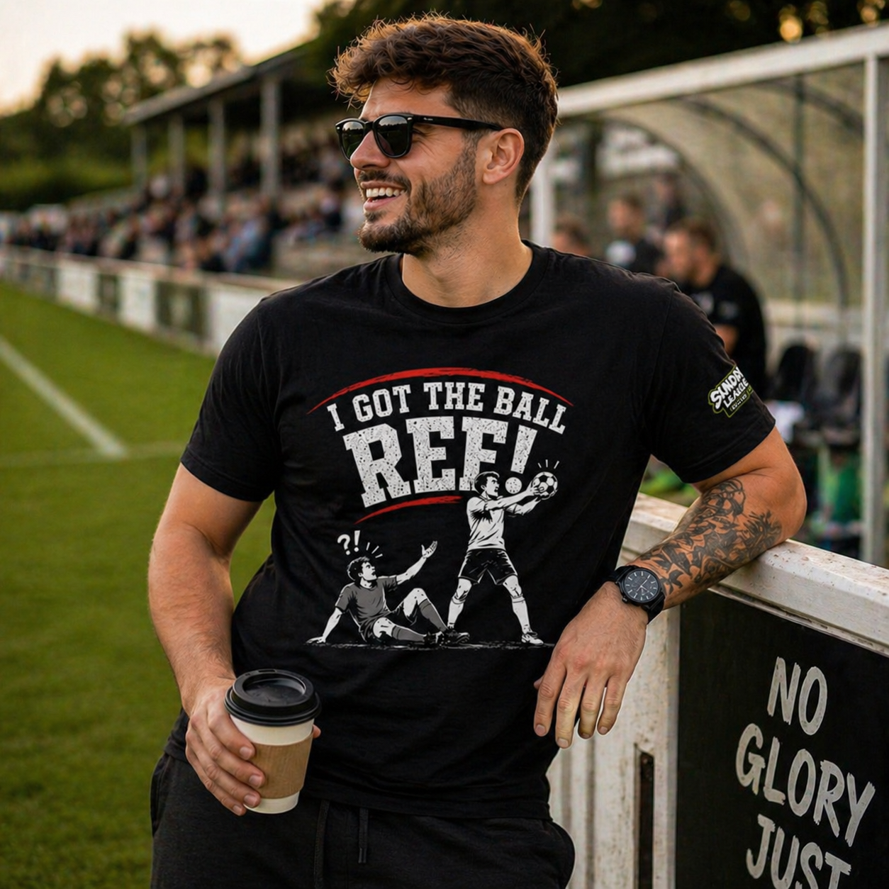 I Got The Ball Ref Funny Football T-Shirt | Sunday League Shirt | Football Banter Tee | Soccer Gift for Players Fans