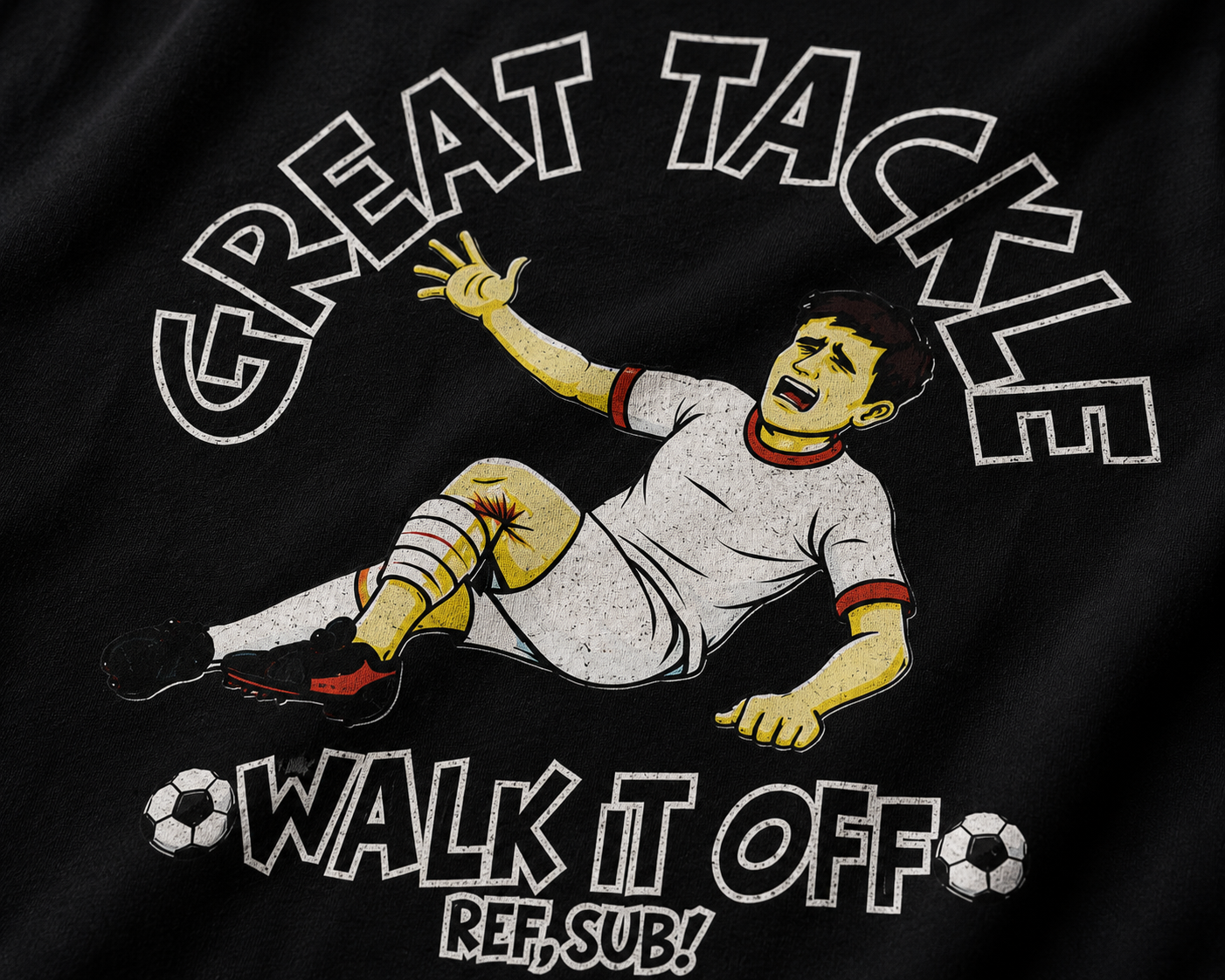 Funny Sunday League Football T Shirt, Great Tackle Walk It Off Tee, Football Injury Humor Shirt, Gift for Football Player