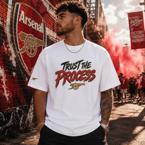 Arsenal Champions 25/26 Shirt, Trust The Process Tee, Arsenal Premier League Winners Shirt, Football Streetwear Tee, Arsenal Fan Gift