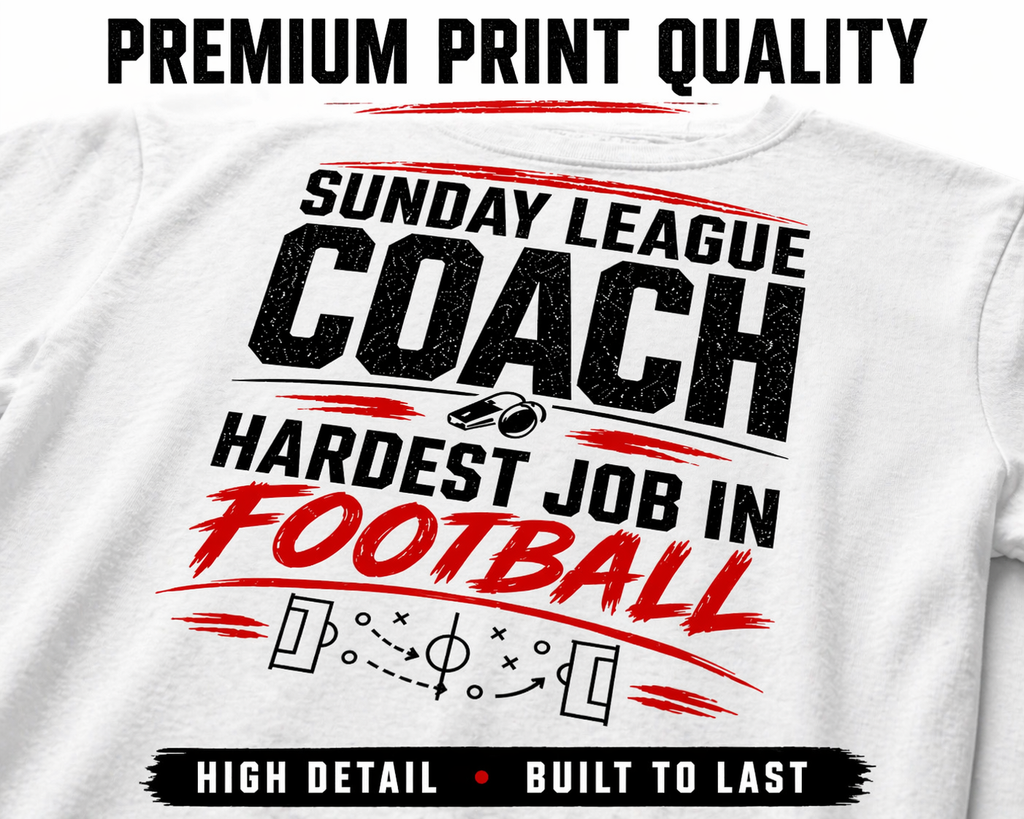 Sunday League Coach Shirt, Funny Football Coach Gift, Match Day Banter Tee