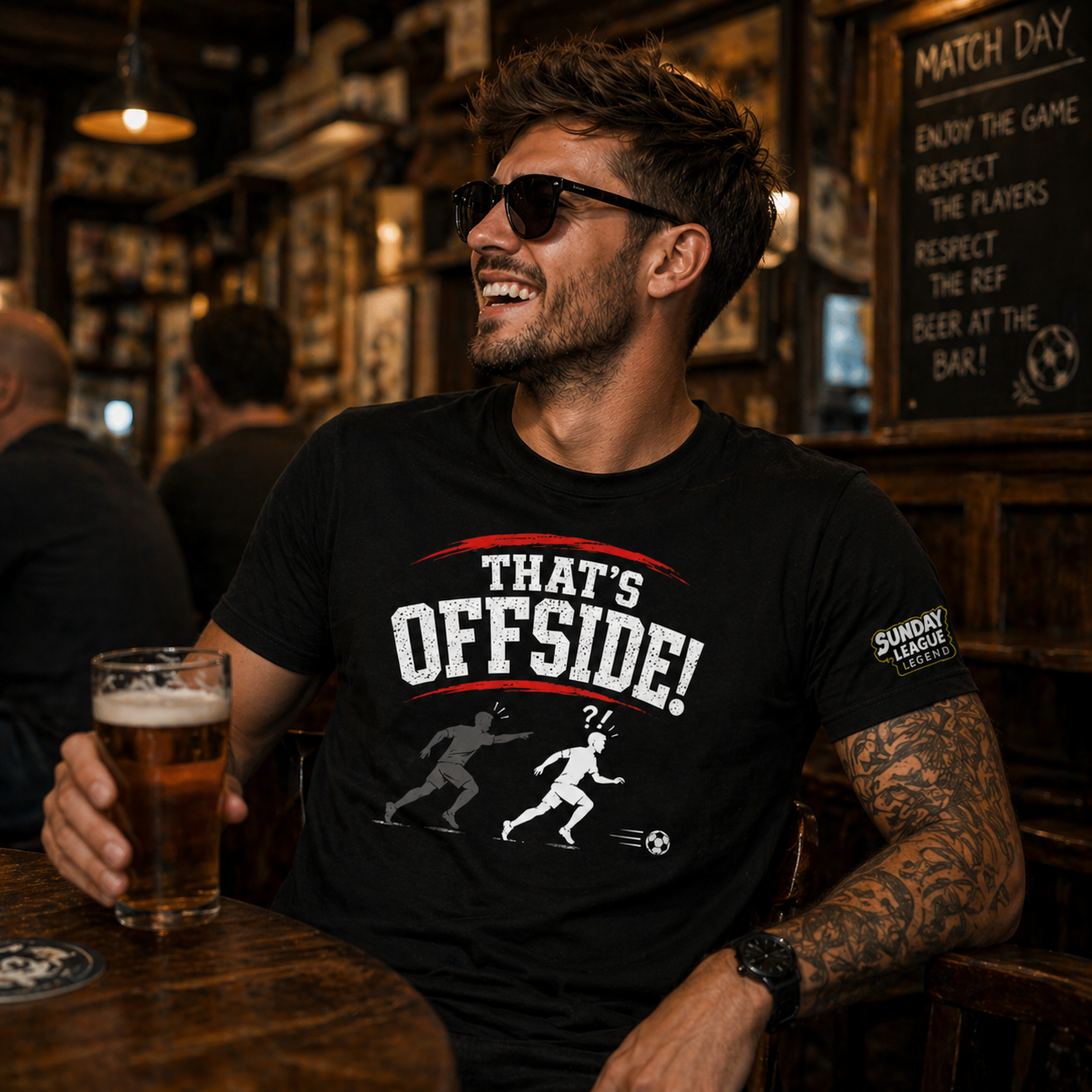 Funny Football T-Shirt “That’s Offside!” | Sunday League Shirt | Football Banter Tee | Gift for Football Player Fan