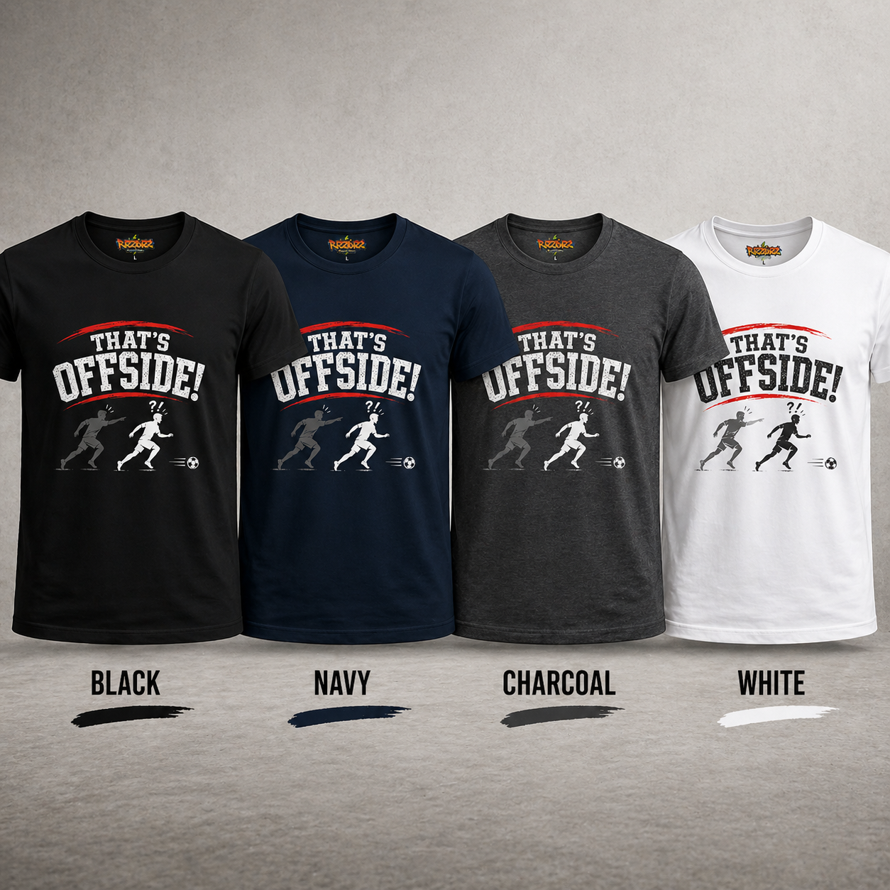 Funny Football T-Shirt “That’s Offside!” | Sunday League Shirt | Football Banter Tee | Gift for Football Player Fan