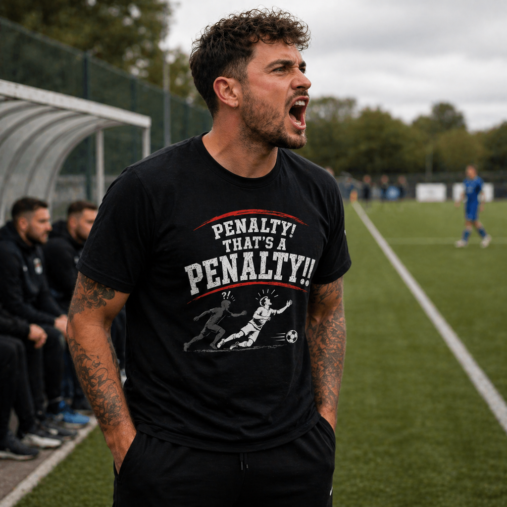 Funny Football Penalty Shirt | “That’s a Penalty!” T-Shirt | Sunday League Tee | Football Banter Gift for Players Fans