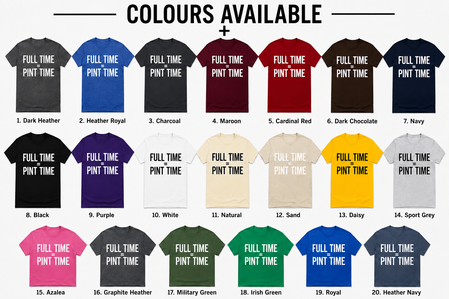 Full Time = Pint Time Shirt, Funny Football T Shirt, Matchday Tee, Pub Football Shirt, Sunday League Top, Beer and Football Gift
