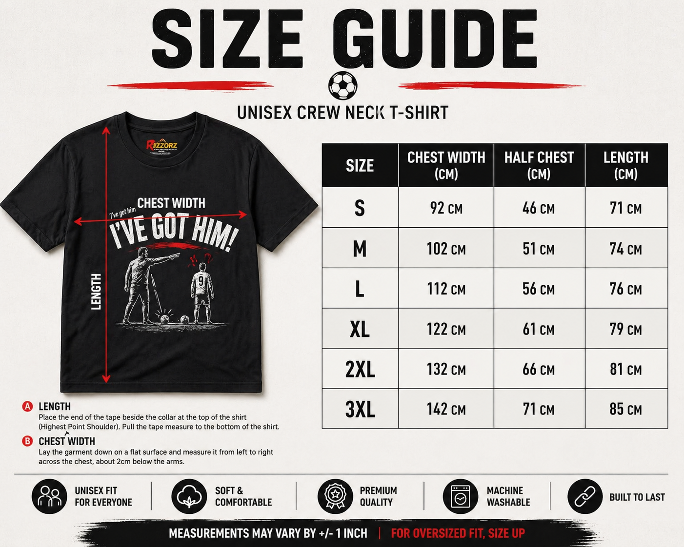 Funny Football Shirt Ive Got Him Tee Football Banter Shirt Football Gift for Him Sunday League Grassroots Football Gift Coach Gift