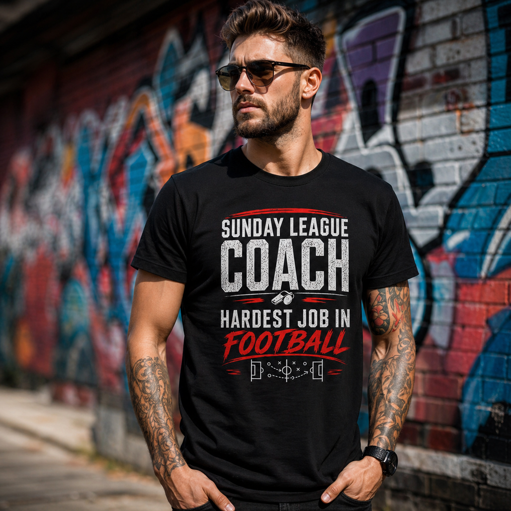 Sunday League Coach Shirt, Funny Football Coach Gift, Match Day Banter Tee