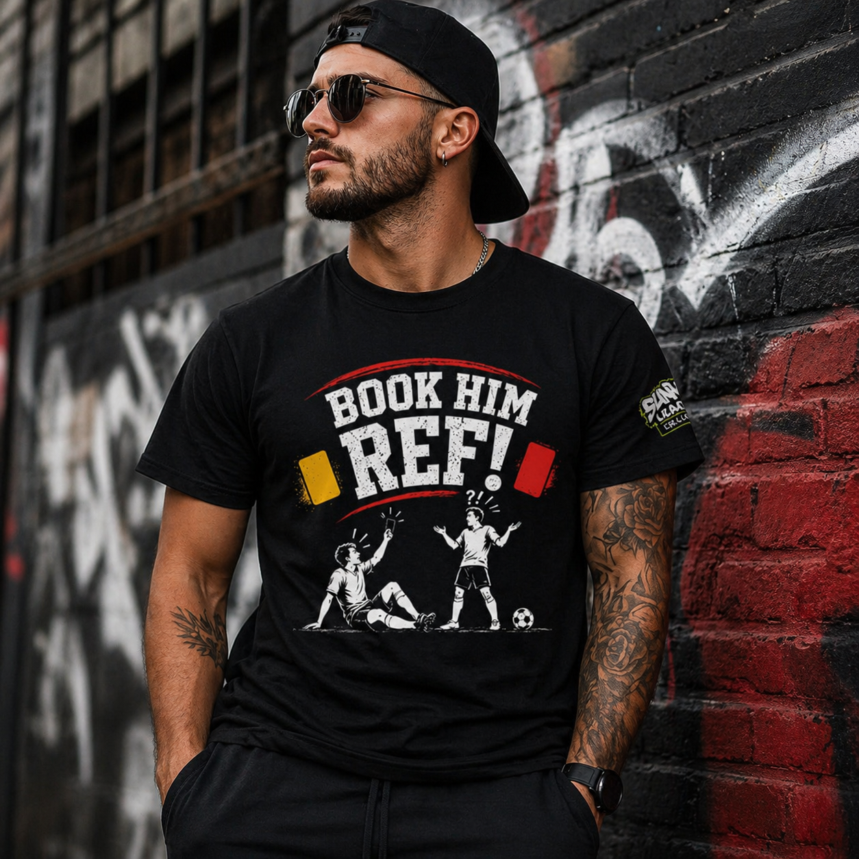 Book Him Ref Tee Football Banter Shirt Football Gift for Him Sunday League Grassroots Football Gift Coach Gift