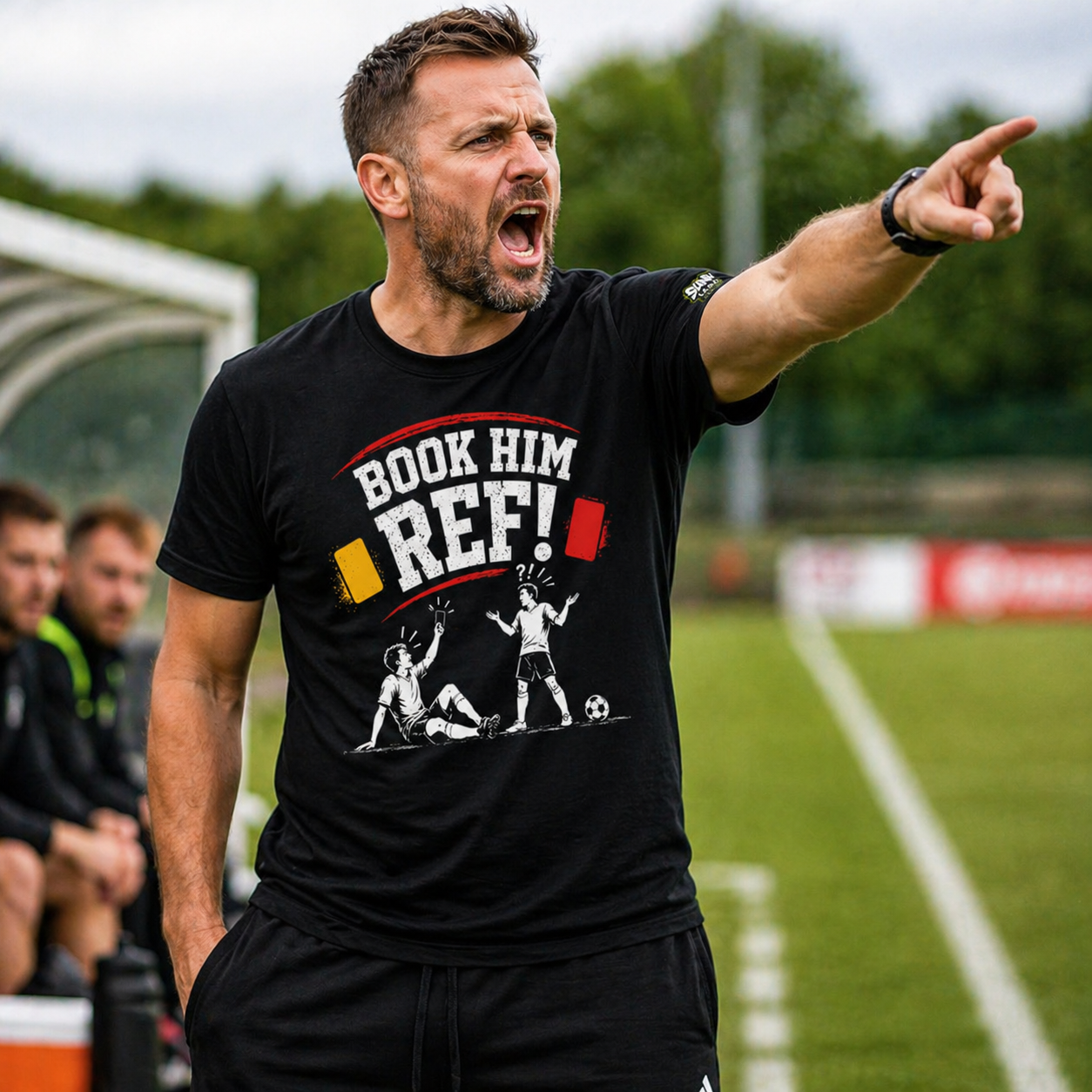 Book Him Ref Tee Football Banter Shirt Football Gift for Him Sunday League Grassroots Football Gift Coach Gift