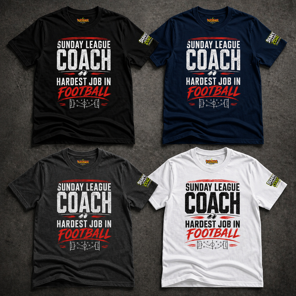 Sunday League Coach Shirt, Funny Football Coach Gift, Match Day Banter Tee