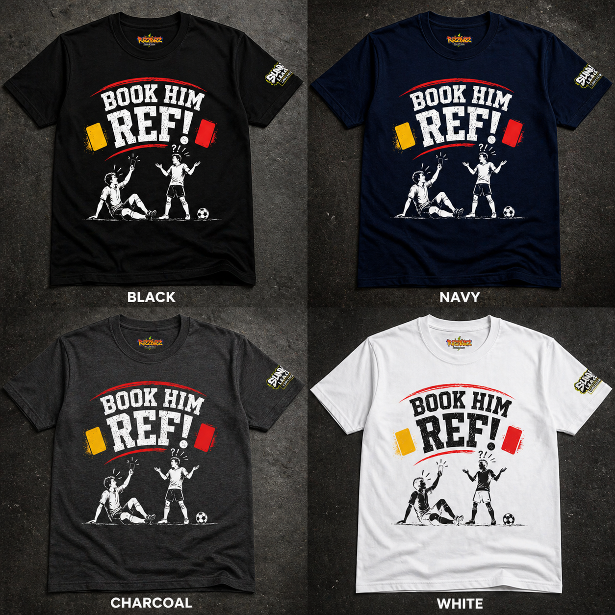Book Him Ref Tee Football Banter Shirt Football Gift for Him Sunday League Grassroots Football Gift Coach Gift