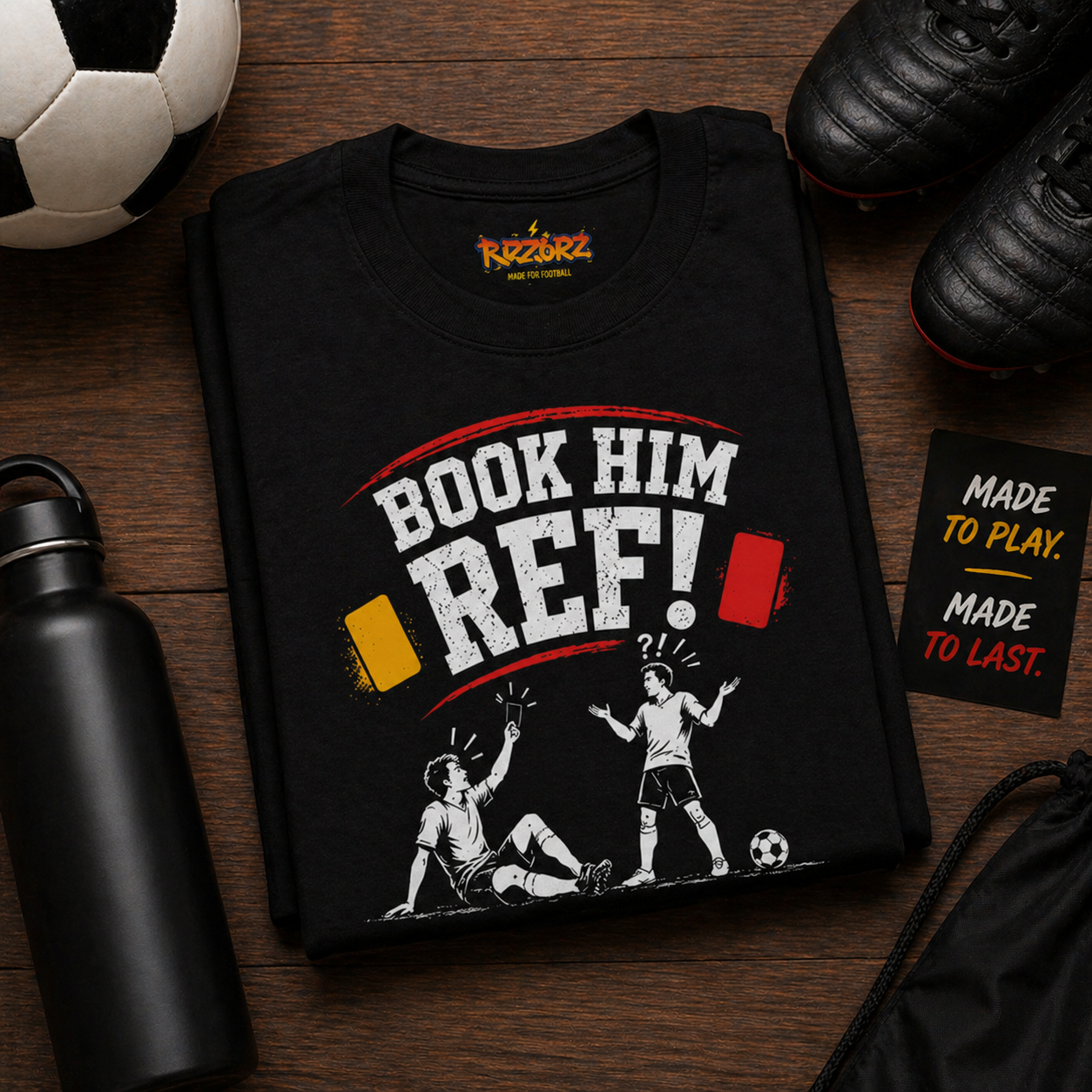 Book Him Ref Tee Football Banter Shirt Football Gift for Him Sunday League Grassroots Football Gift Coach Gift