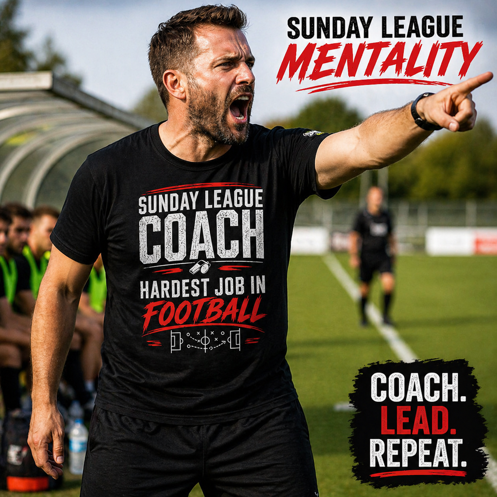 Sunday League Coach Shirt, Funny Football Coach Gift, Match Day Banter Tee
